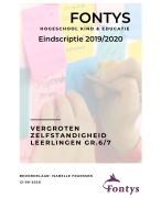 Voorbeeld scriptie Fontys Vergroten Zelfstandigheid Leerlingen groep 6/7 op de basisschool. Kind en Educatie. Geslaagd 2020