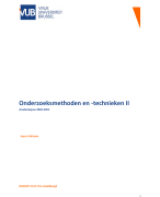 Samenvatting Onderzoeksmethoden en -technieken II 2020-2021
