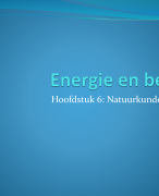 Natuurkunde hoofdstuk 6: energie en beweging