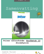 Samenvatting: Pulsar natuurkunde: Hoofdstuk 12; Atoomfysica (VWO 5)
