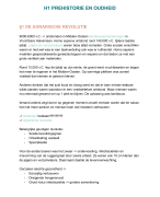 Geschiedenis H1 Prehistorie en Oudheid VWO