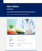 Wat een (bio)medicus moet weten over eten KMDL1 samenvatting