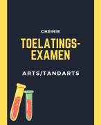 Samenvatting chemie toelatingsexamen arts/tandarts/dierenarts 2026