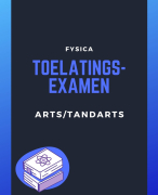 Samenvatting fysica toelatingsexamen arts/tandarts/dierenarts 2026