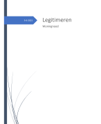 Legitimeren (periode 4): Visieverslag 