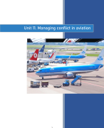 Unit 11. Managing conflict in aviation