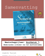 Samenvatting: Seneca Maatschappijleer: Hoofdstuk 7; Nederlandse uitkomst van het machtsdilemma(Havo/