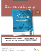 Samenvatting: Seneca Maatschappijleer: Hoofdstuk 9; Europa en het soevereiniteitsdilemma (Havo/VWO)
