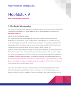 Geschiedenis Werkplaats Hoofdstuk 9 en 10 samengevat
