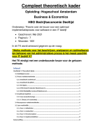 Voorbeeld theoretisch kader HVA / Bedrijfseconomie DT / Keuze implementatieproces voor software