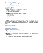 Uitgebreide samenvatting Logistiek (HLFM03)
