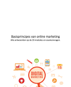 Antwoorden online cursus google: Basisprincipes van online marketing