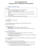 Samenvatting Nederlands 1 Kleuteronderwijs
