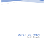 Oefententamen (blok 2.1)