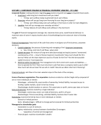 Finanance and Risk Management summary