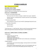 Ethisch Handelen: semester 1, 2020-2021