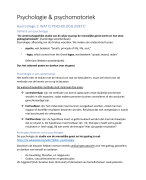 samenvatting Psychologie en psychomotoriek (fase 2) 