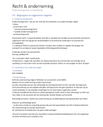 Samenvatting recht & onderneming, ondernemingsrecht in hoofdlijnen
