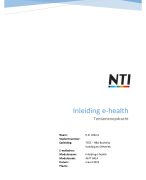 4677 Tentamenopdracht Inleiding e-health