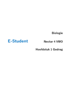 Biologie Hoofdstuk 1, 2, 3, 4, 6 en 8 Nectar 4 VWO 4e editie | samenvattingen van E-Student