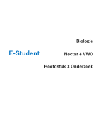 Biologie Hoofdstuk 3 Onderzoek Nectar 4 VWO 4e editie samenvatting van E-Student