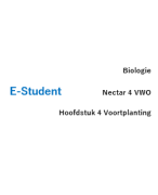 Biologie Hoofdstuk 4 Voortplanting Nectar 4 VWO 4e editie samenvatting van E-Student