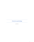 Forensic Psychology - TP