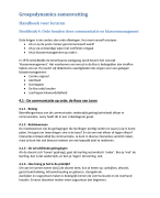 Handboek voor leraren groepsdynamica