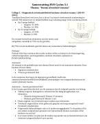 Samenvatting HVO Cyclus 3.1 (THK Ba3)