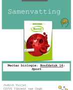 Samenvatting: Nectar biologie: Hoofdstuk 16; Sport (VWO 5)