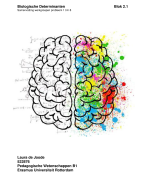 Complete samenvatting blok 2.1 Biologische determinanten
