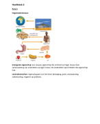 Biologie samenvatting Hoofdstuk 2 Nectar Havo 4