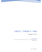 Samenvatting BVJ – VWO 5 - Thema 4 – DNA