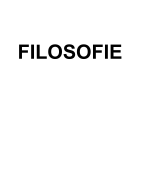 Filosofie hoofdstuk 1 en 2 h5 