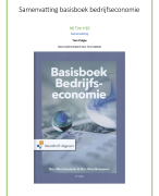 Samenvatting | Basisboek Bedrijfseconomie | H6, H7, H8, H9, H10
