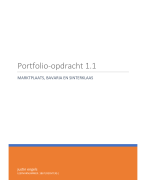 Portfolio opdracht 1.1 + beoordelingsformulier cijfer 7.2