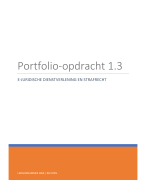 Portfolio opdracht 1.3 + beoordelingsformulier cijfer 8.9
