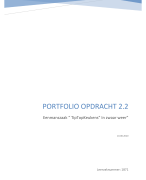 Portfolio opdracht 2.2 Algemene voorwaarden +beoordelingsformulier cijfer 7.0!