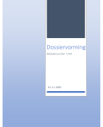 Paper dossiervorming + beoordelingsformulier cijfer 8.2