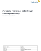 EVL 2.3 Begeleiden van mensen en bieden van netwerkgerichte zorg: Reflecteren op eigen handelen.