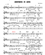 Leadsheet - partituur - Brothers in Arms - Mark Knofler