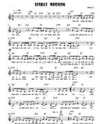 Maroon 5, Sunday Morning, Leadsheet