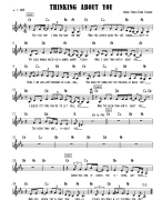 Thinking About You, Norah Jones, leadsheet