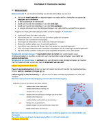 samenvatting Chemie hoofdstuk 2 Chemische reacties