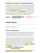 Scheikunde H4 groene chemie met leertips en markeringen