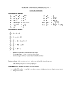VWO3 WISKUNDE SAMENVATTING (MODERNE WISKUNDE) HFST 7,8,9,10,11,12B