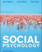 Samenvatting Social Psychology (Myers, Abell & Sani, 2nd Edition)