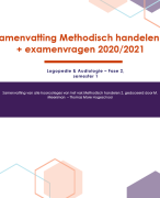 Samenvatting Methodisch handelen 2 