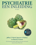 Alle stoornissen in schema 'Psychiatrie een inleiding' Mens en Gezondheid 2