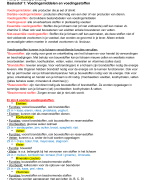 Samenvatting Voeding en vertering Thema 2 §1 Voedingsmiddelen en voedingsstoffen, §2 verteringsstelsel, §3 Organen voor vertering